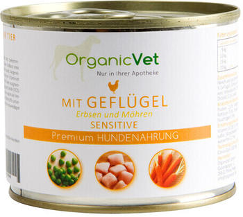 OrganicVet Sensitive Geflügel mit Erbsen & Möhren 200g