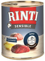 Rinti Sensible Hundenassfutter Adult Getreidefrei 800 G Ross & Kartoffel Nassfutter