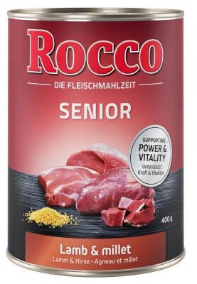 Hunde-Nassfutter Inhalt & Eigenschaften Rocco Rocco Senior Lamm & Hirse (24x400 g)