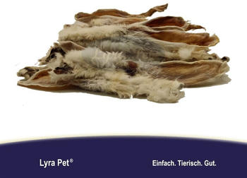 Lyra Pet Kaninchenohren mit Fell 1kg