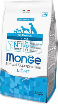 Monge All Breeds Adult Light Lachs und Reis 2,5kg