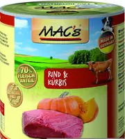 MAC's Adult 6 x 800 g - Rind & Kürbis (Hundefutter), Grundpreis: € 4,37 / kg MAC's Adult 6 x 800 g - Rind & Kürbis (Hundefutter), Grundpreis: € 4,37 / kg