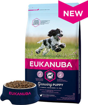 Eukanuba Puppy Medium Breed Trockenfutter 12kg