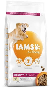 IAMS for Vitality Senior für ältere Hunde großer Rassen mit Huhn 12kg
