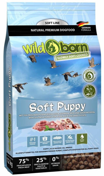 Wildborn Soft-Hundefutter für Welpen mit frischem Fleisch und Fisch 12kg