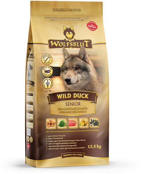 Wolfsblut Wild Duck Senior Hunde-Trockenfutter12,5kg
