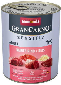 Animonda GranCarno Adult Sensitiv Reines Rind + Reis 800g