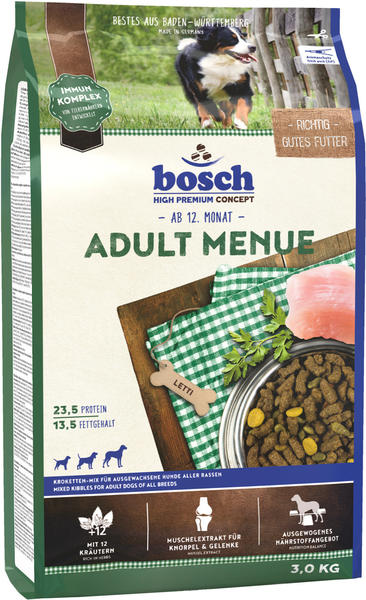 bosch HPC Hund Adult Menue Trockenfutter 3kg