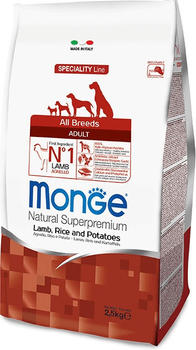 Monge All Breeds Adult Lamm, Reis und Kartoffeln 2,5kg
