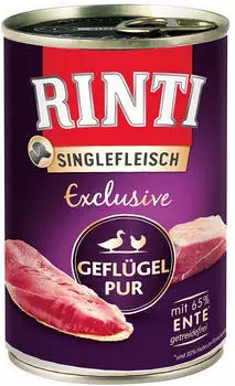 Rinti Singlefleisch Exclusive Geflügel Pur 400g Rinti Singlefleisch Exclusive Geflügel Pur 400g