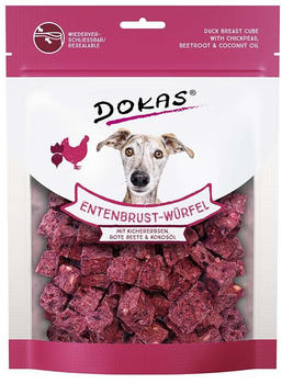 Dokas Hundesnack mit Entenbrust Kichererbsen Rote Beete und Kokos 150g