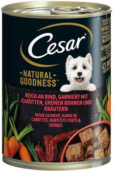 Cesar Natural Goodness Hund mit Rind Nassfutter 400g
