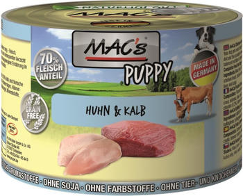 MAC's Puppy Huhn und Kalb Nassfutter 200g