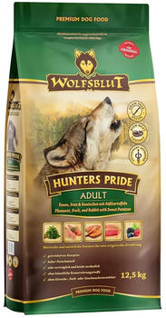 Wolfsblut Hunters Pride Adult Fasan, Ente und Kaninchen mit Süßkartoffeln Trockenfutter 12,5kg