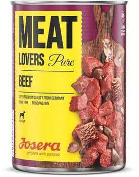 Josera Adult Hund Meat Lovers Pure Rind Nassfutter 400g Josera Adult Hund Meat Lovers Pure Rind Nassfutter 400g