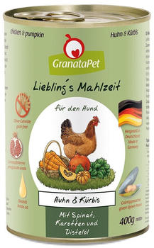 GranataPet Liebling's Mahlzeit Huhn und Kürbis Nassfutter 400g