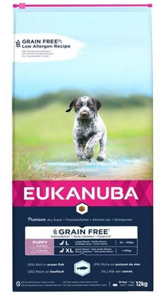 Eukanuba Puppy Large Breed Grain Free Seefisch Trockenfutter 12kg