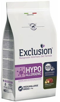 Exclusion Hypoallergenic dog medium and large breed Horse and Potato dryfood (2Kg)
