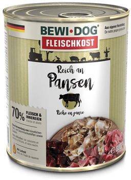 BEWI DOG Fleischkost Adult reich an Pansen Nassfutter 800g