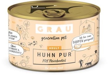 Grau Adult Dog Huhn pur mit Leinöl Nassfutter 200g