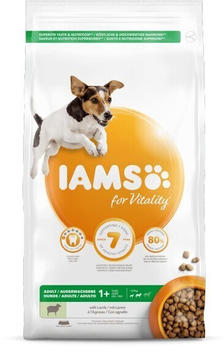 IAMS for Vitality Adult Dog S/M <25kg mit Lamm Trockenfutter 12kg
