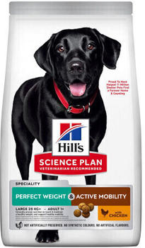 Hill's Science Plan Canine Adult Perfect Weight & Active Mobility Large mit Huhn Trockenfutter 12kg