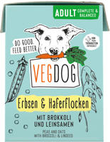 VEGDOG Adult Erbsen & Haferflocken 200g Tetra Pak