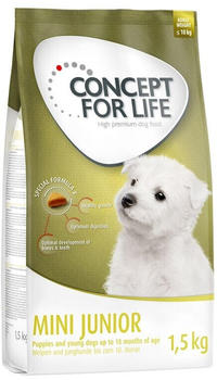 Concept for Life Mini Junior Hund Trockenfutter 1,5kg
