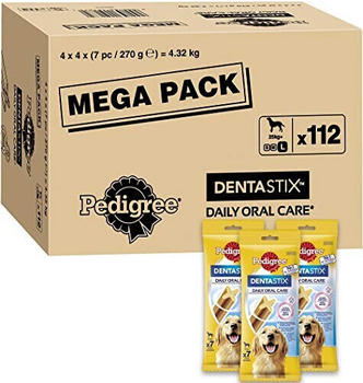 Pedigree Daily Oral Care für große Hunde 25kg+ 112 Stück