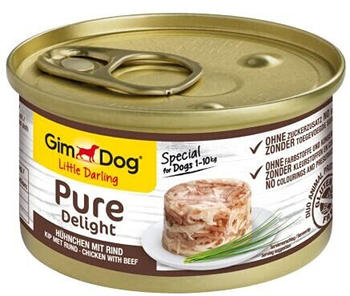 GimDog Little Darling Pure Delight Huhn mit Rind 85g