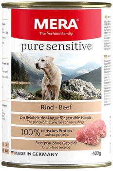MERA Pure Sensitive Hund mit Rind Nassfutter 400g
