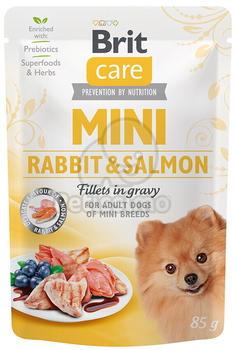 Brit Adult Dog Mini Filets in Soße Kaninchen und Lachs 85g