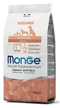 Monge All Breeds Puppy & Junior - Salmon and rice 2.5kg