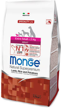 Monge Speciality Line Extra Small Adult Lamb, Potato & Rice 2,5 kg