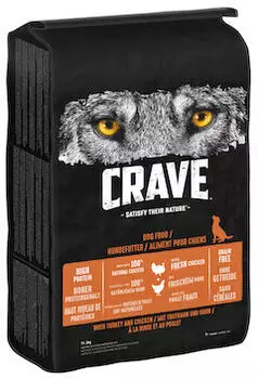CRAVE Dog Adult mit Truthahn & Huhn Trockenfutter 11,5kg