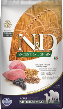 Farmina N&D Ancestral Grain Adult Medium/Maxi lamb/blueberry 2,5kg