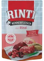 RINTI Kennerfleisch Rind | 10 x 400 g | Alleinfutter f&uuml;r ausgewachsene Hunde im