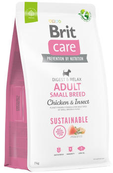 Brit Care Dog Sustainable Tockenfutter Adult Small Breed Huhn & Insekten 7kg