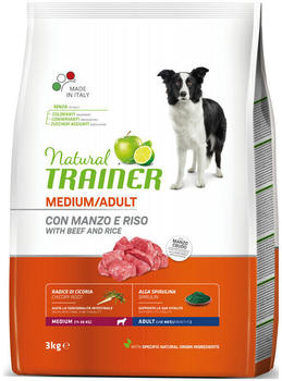 Trainer Natural trainer medium adult beef & rice 3 kg