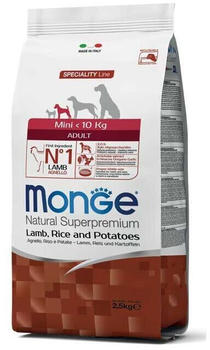 Monge Speciality Line Mini Adult Potato, Rice & Lamb 7,5 kg