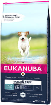 Eukanuba Grain Free Small/Medium Adult Dog Dry ocean fish 12kg
