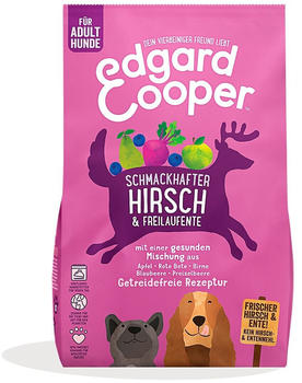 Edgard & Cooper Hund Trockenfutter Frischer Hirsch & Freilaufente 2,5kg
