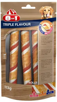 8in1 Triple Flavour Rolls 113g 8in1 Triple Flavour Rolls 113g