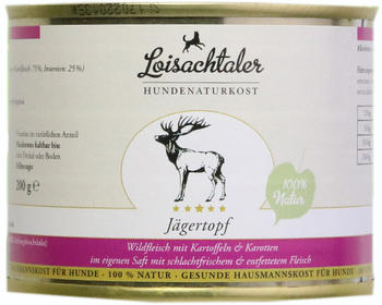 Loisachtaler J&auml;gertopf Hunde-Nassfutter 200g