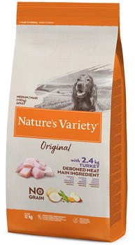 Nature's Variety Original No Grain Adult Medium/Maxi deboned turkey 12kg