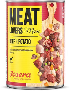 Josera Meat Lovers Menu Hund Nassfutter Beef with Potato 400g