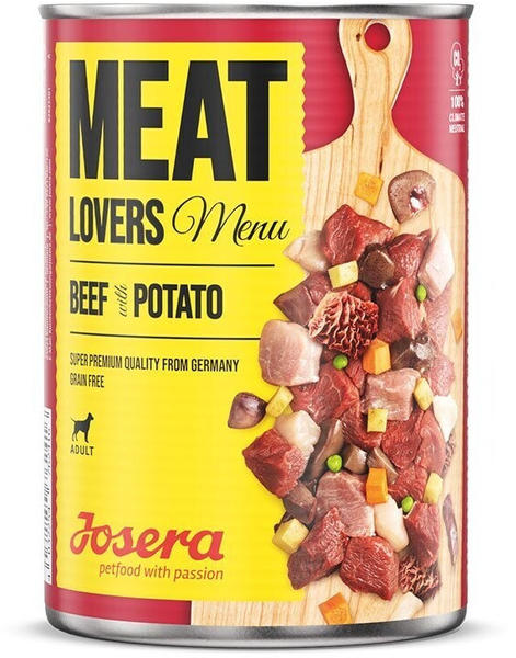 Josera Meat Lovers Menu Hund Nassfutter Beef with Potato 400g