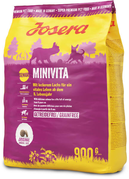 Josera Miniwell Adult Hunde-Trockenfutter für kleine Rassen 900g