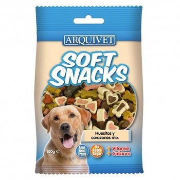 Arquivet Soft Snacks bones and hearts mix 100g