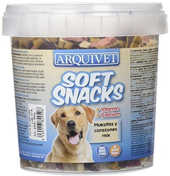 Arquivet Soft Snacks bones and hearts mix 800g